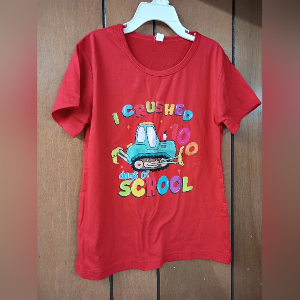 Shirt 100 day of achool boy girl size 5.6.7